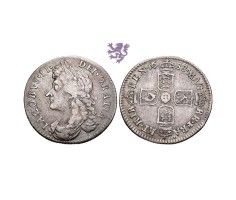Sixpence, 1688., James II, England