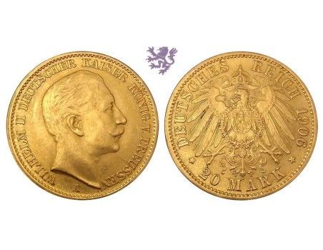 20 mark, 1906. Wilhelm II Prussia