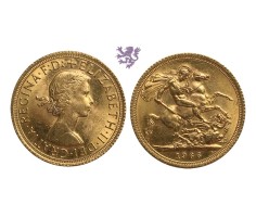 1 Sovereign, 1966., Elizabeth II