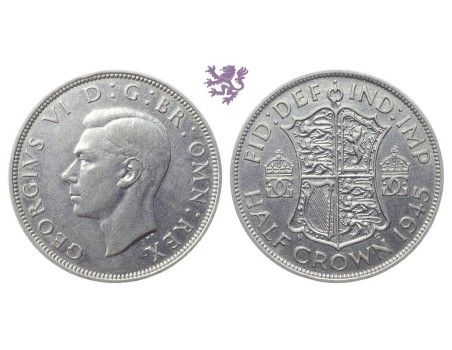 Half Crown, 1945. George VI