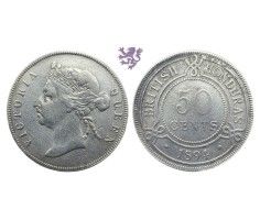 50 Cents, 1894. British Honduras, Victoria