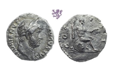 Hadrian silver denarius
