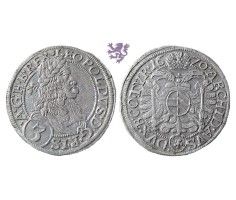 3 kreuzer, 1670. Leopold I