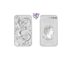 1oz Dragon, 2019. 1 dollar Elizabeth II