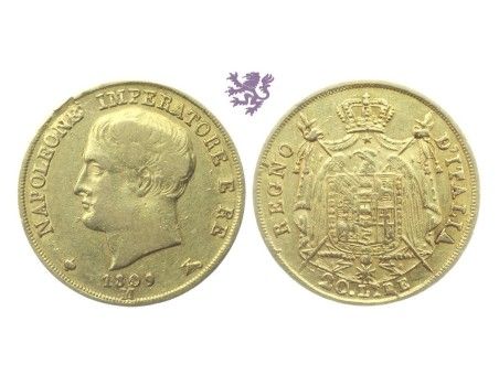 20 lire, 1809. Napoleon I