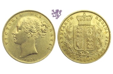 Sovereign, 1857. Victoria