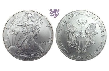 1 dollar, 2000. Silver Eagle 1oz