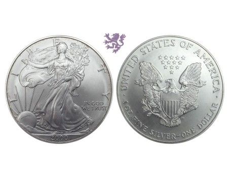 1 dollar, 2000. Silver Eagle 1oz