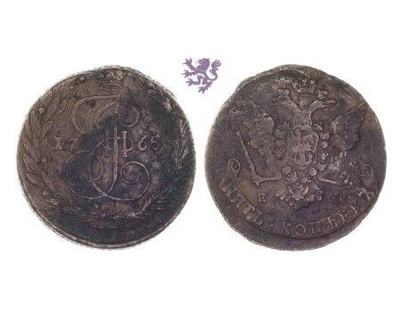 5 Kopecks, 1765. Ekatarina II