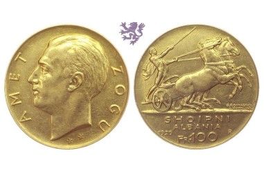 100 Franga, 1926. Ari - Zog I