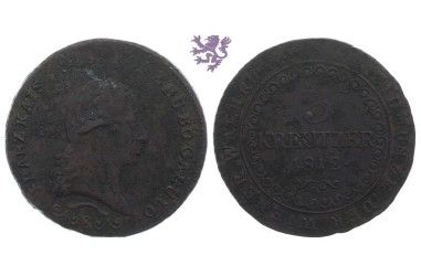 3 Kreutzer, 1812. E, Franz II