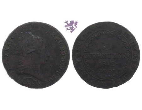 3 Kreutzer, 1812. O, Franz II