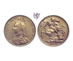 1 gold Sovereign, 1889. Victoria