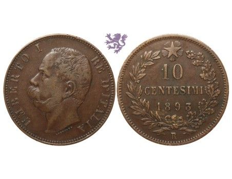 10 Centesimi, 1893.
