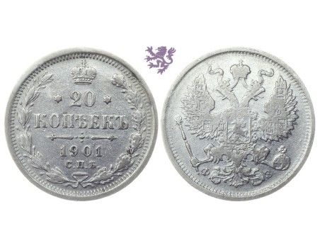 20 kopeks, 1901.