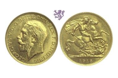 1/2 Sovereign, 1913. Georg V