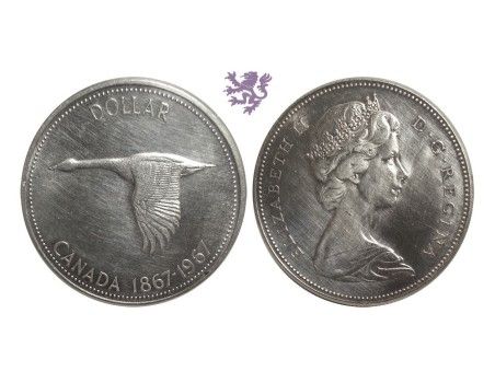 1 Dollar, 1867 - 1967, Elizabeth II