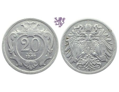 20 Heller, 1907. Franz Joseph I