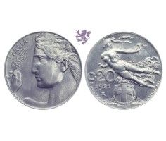 20 Centesimi, 1921. Vittorio Emanuele III