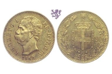 20 Lire, 1882. Umberto I