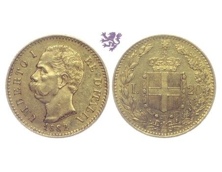 20 Lire, 1882. Umberto I