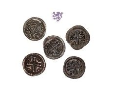 Denar, Bella II 1131 - 1141, Lot 5 pcs