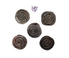 Denar, Bella II 1131 - 1141, Lot 5 pcs 2