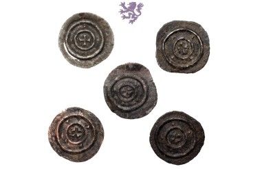 Denar, Bella II 1131 - 1141, Lot 5 pcs
