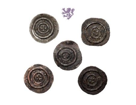 Denar, Bella II 1131 - 1141, Lot 5 pcs