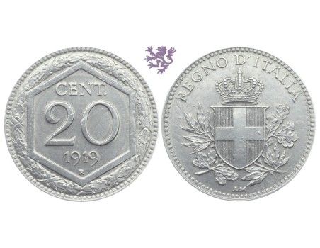 20 centesimi, 1919. Vittorio Emanule III