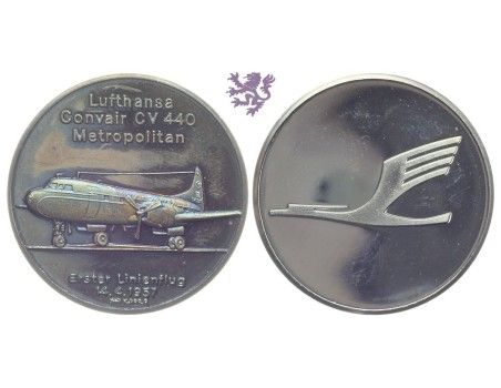 Lufthansa Airlines full set 15 Silver coins of aircraft fleet 1955-1983
