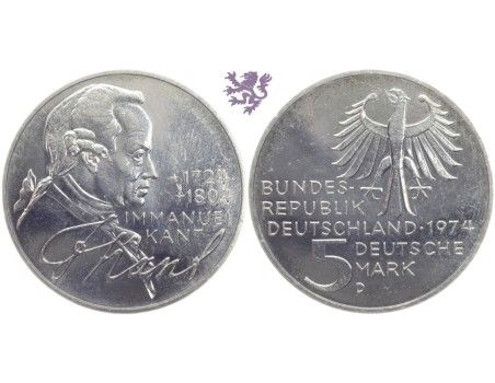 5 mark, 1974. Immanuel Kant