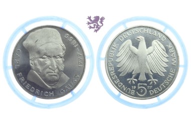 5 mark, 1977. Carl Friedrich Gauss / proof