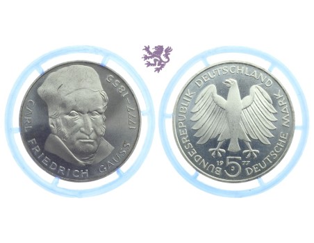 5 mark, 1977. Carl Friedrich Gauss / proof