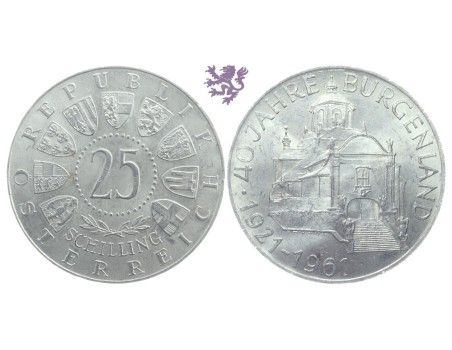 25 schilling, 1961.